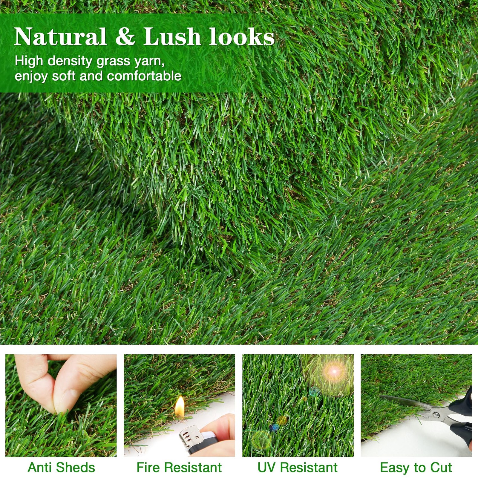2X6 FT Artificial Turf Grass Runner Rug for Dogs, Thick Realistic Fake Grass …