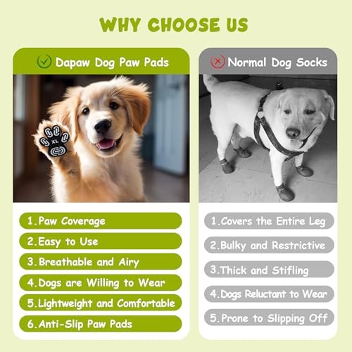 Dapaw Dog Paw Protector Pads Anti-Slip Senior Dogs