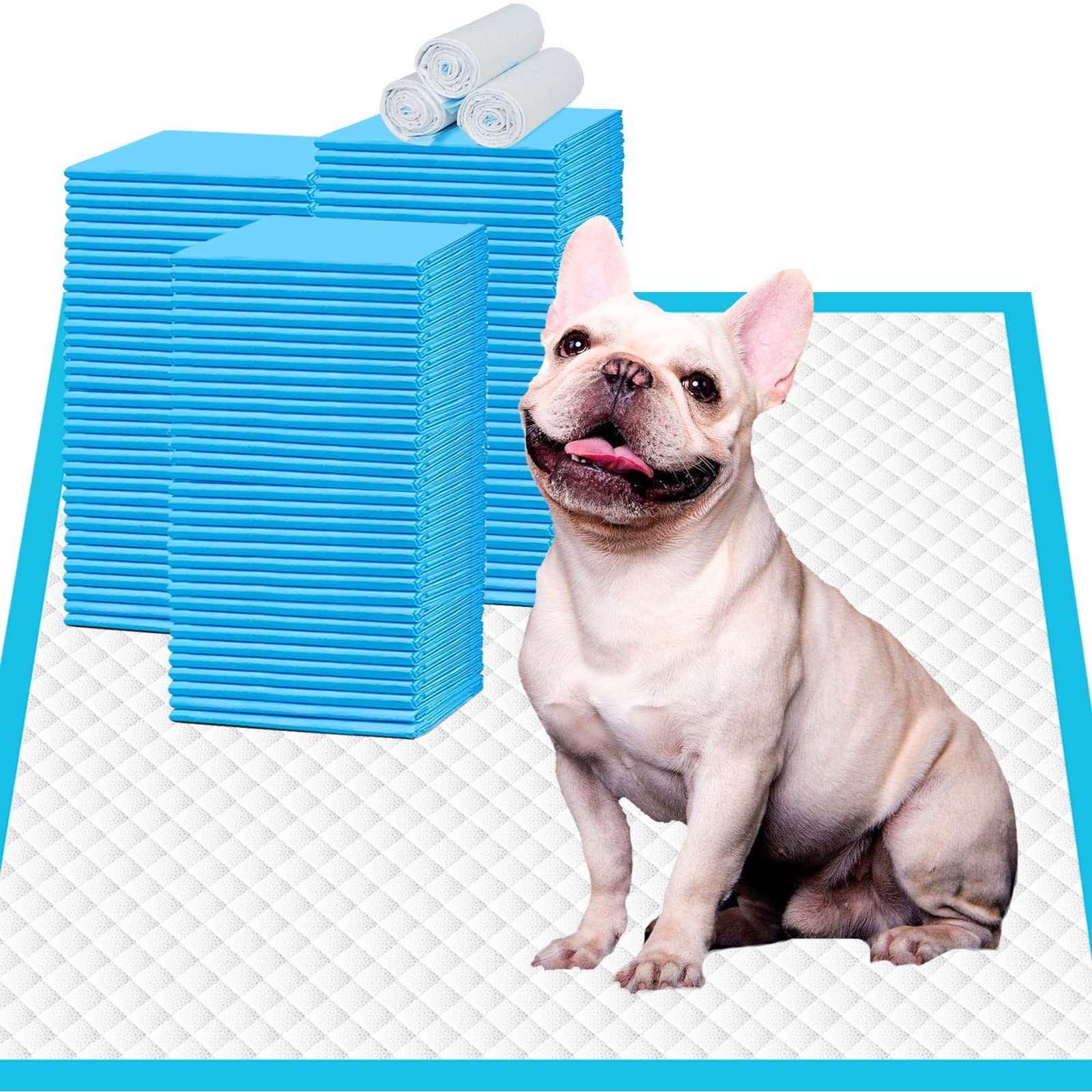 IMMCUTE Puppy Pee Pads 22×23-150 Count | Dog Pee Training Pads Super Absorbent &