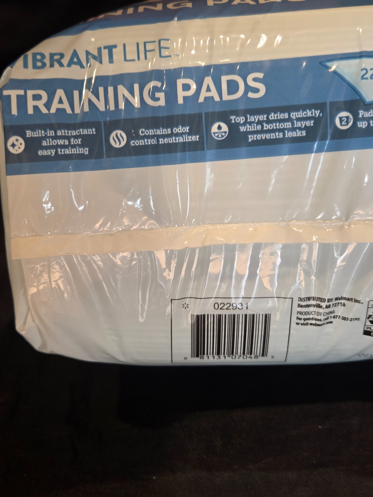 Vibrant Life Training Pads 50ct Large 22″ x 22″