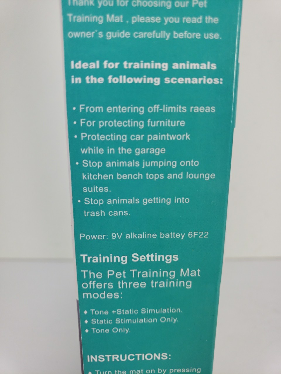 NEW ECOCONUT UNICAM 1260 INDOOR DOG & CAT ELECTRONIC PET TRAINING MAT 60″ X 12″