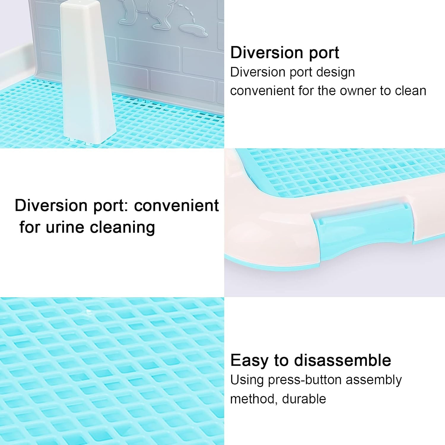 Dog Toilet Indoor Puppy Training Toilet Cat Potty Fence Indoor Dog Potty Tray Do
