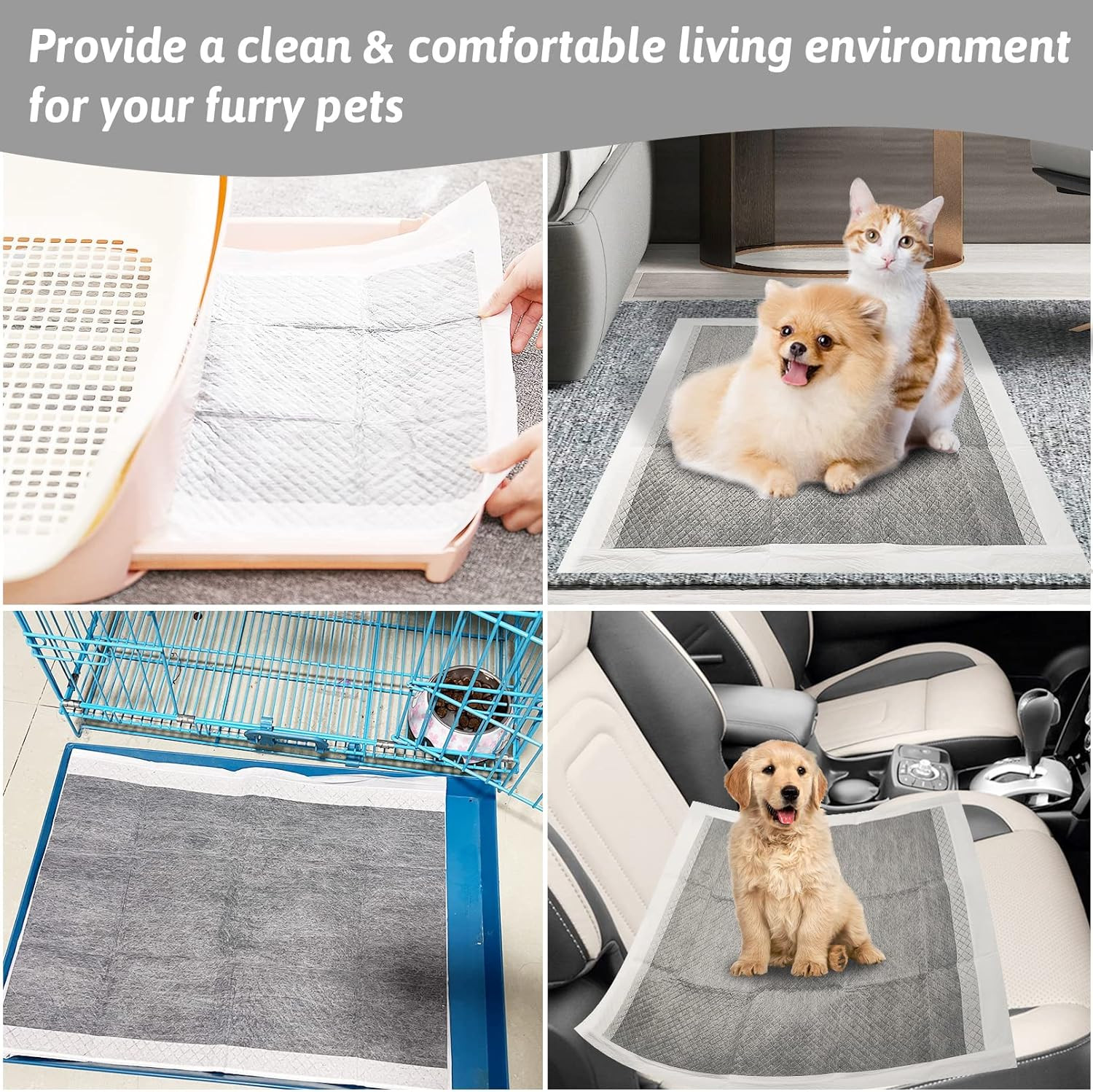 Pee Pads for Dogs, 24″ X 36″ 20 PCS Extra Large Disposable Puppy Pads Leak-Proof