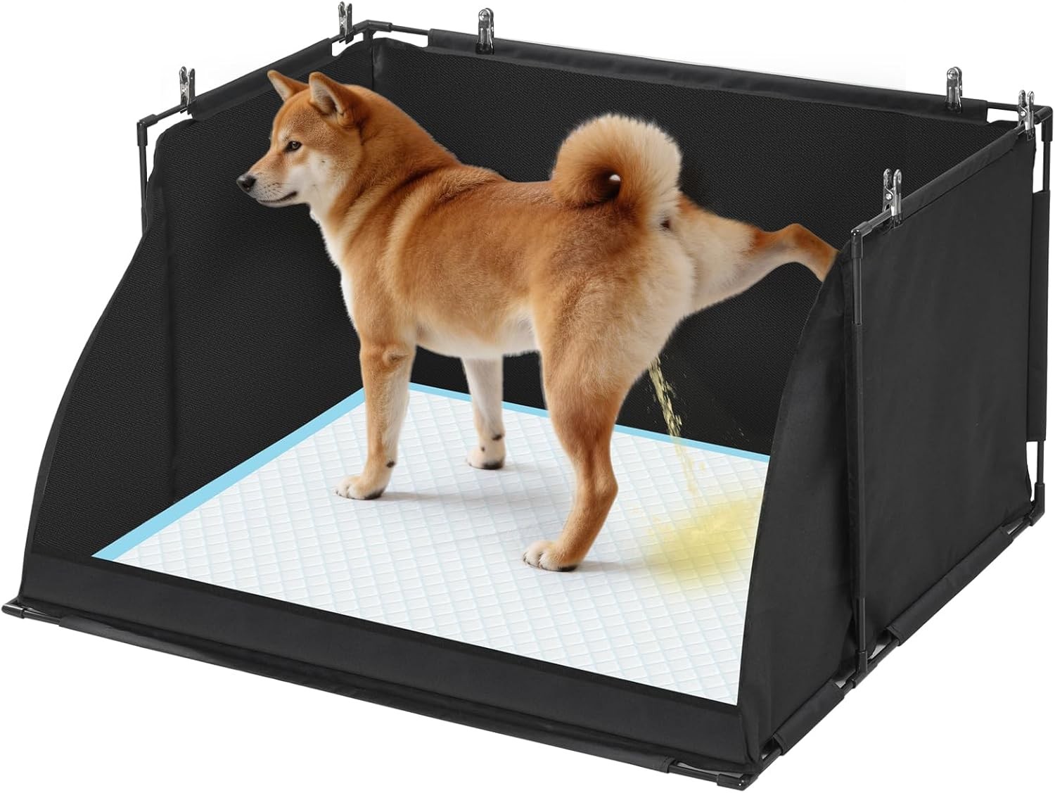 Dog Litter Box with High Walls,Pee Pad Holder Tray for Dog,Indoor Puppy Potty,No