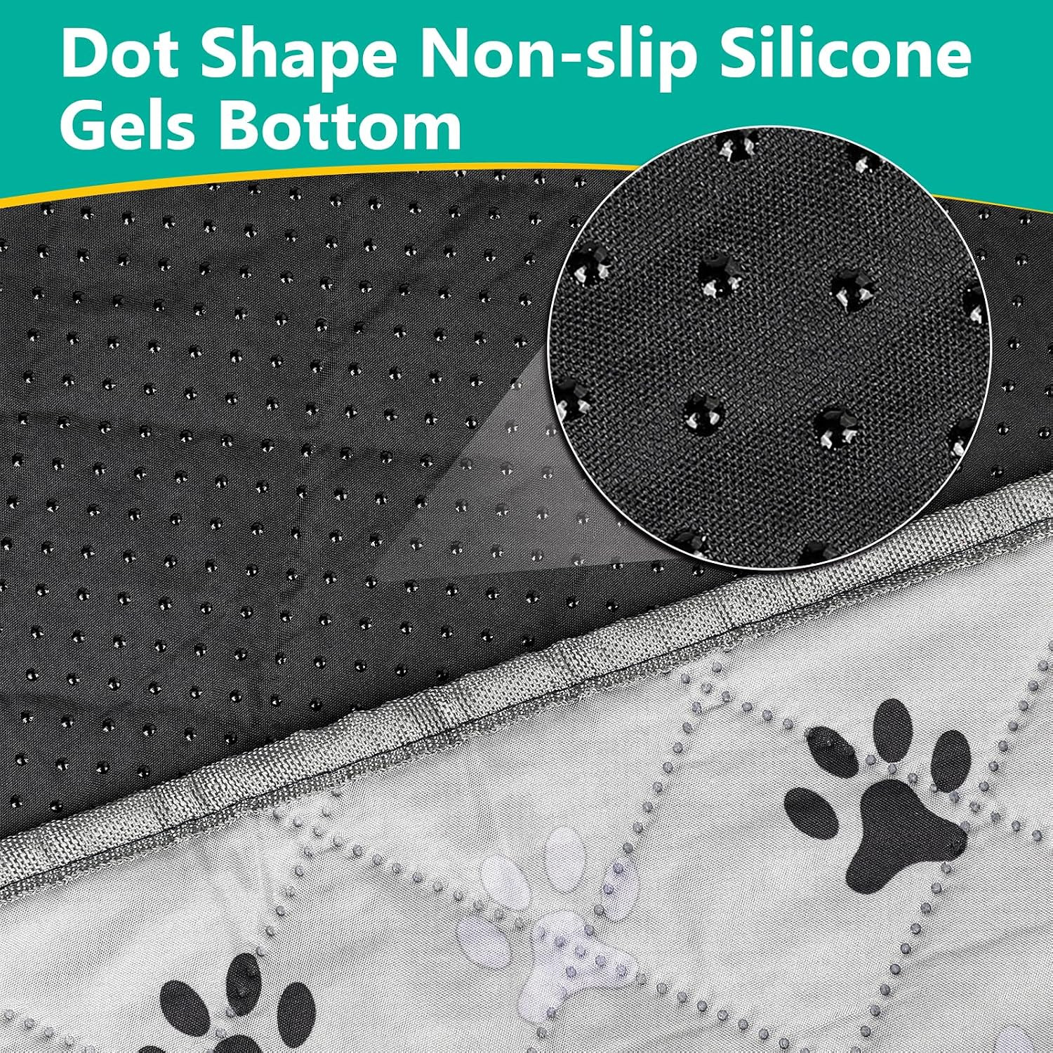 FUWERY Extra Large Washable Pee Pads for Dogs, 72″X72″, Grey, 2 Packs | Super Ab