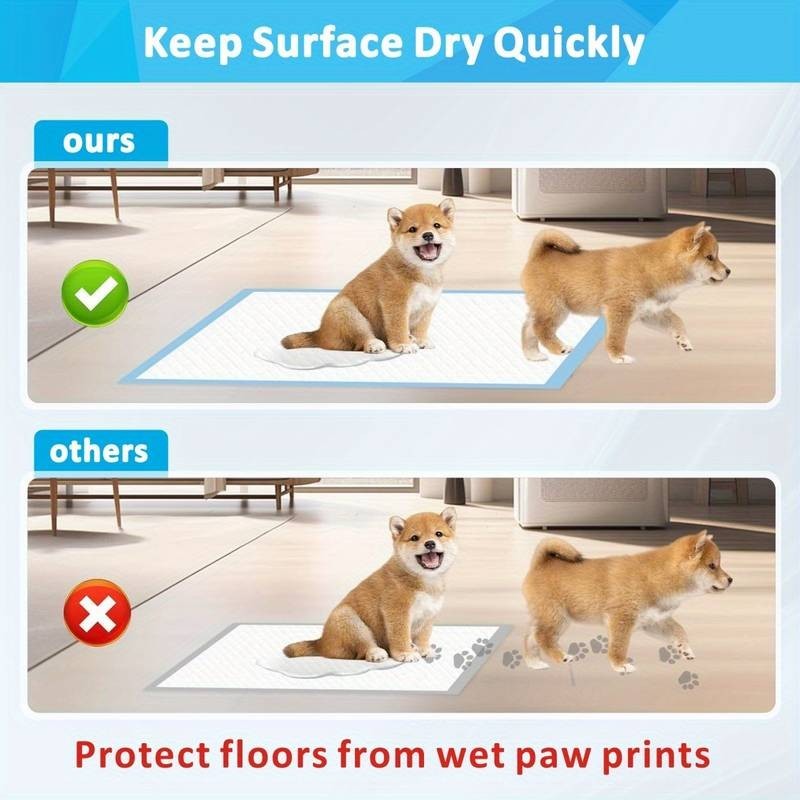 100/50 Puppy Pads Dog Pads Toilet Training Pee Mats Super Absorbent Leak Proof