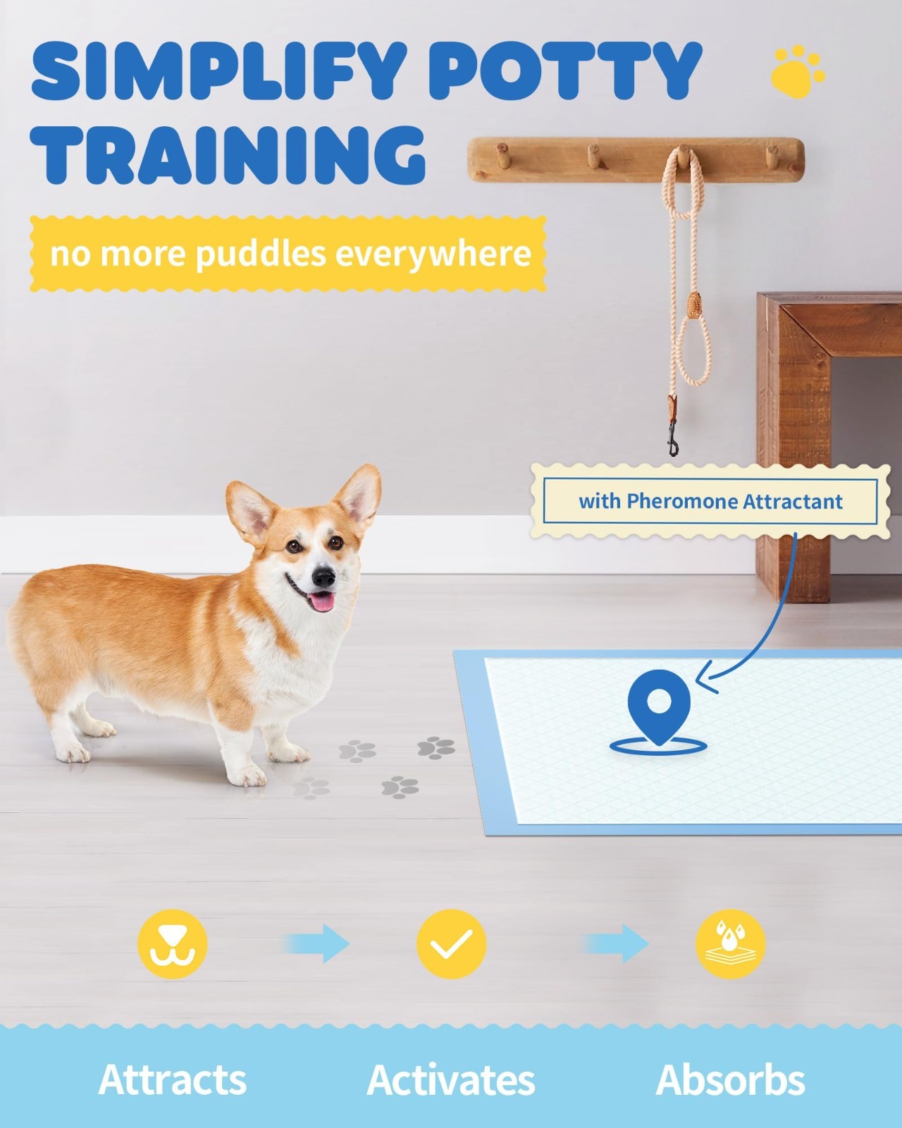 XX-Large Puppy Pads 75-Pack – 38″x28″ Leak-Proof Quick-Dry Dog Training Pads