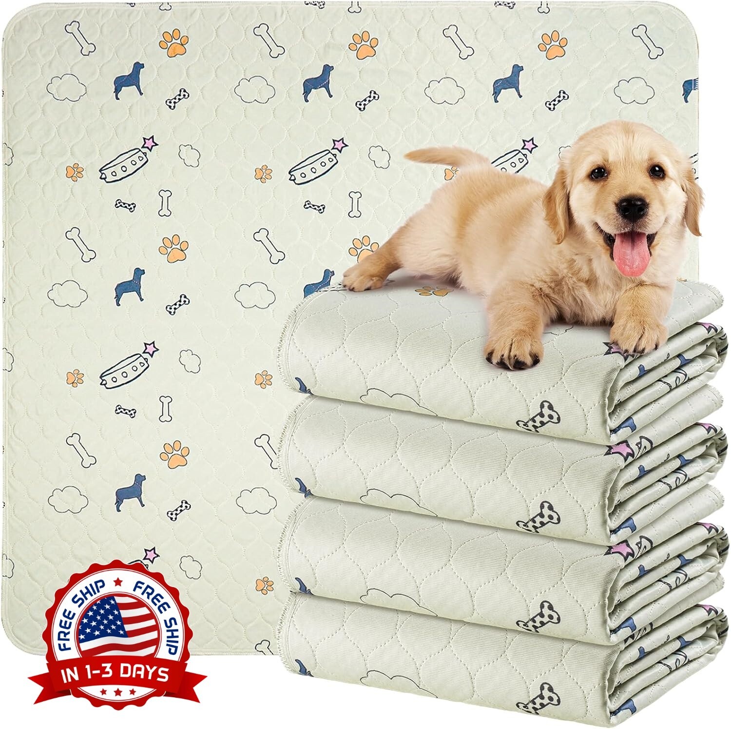 Almohadillas Para Orinar Para Perros Super Absorbentes Lavables Grandes 34″x36″