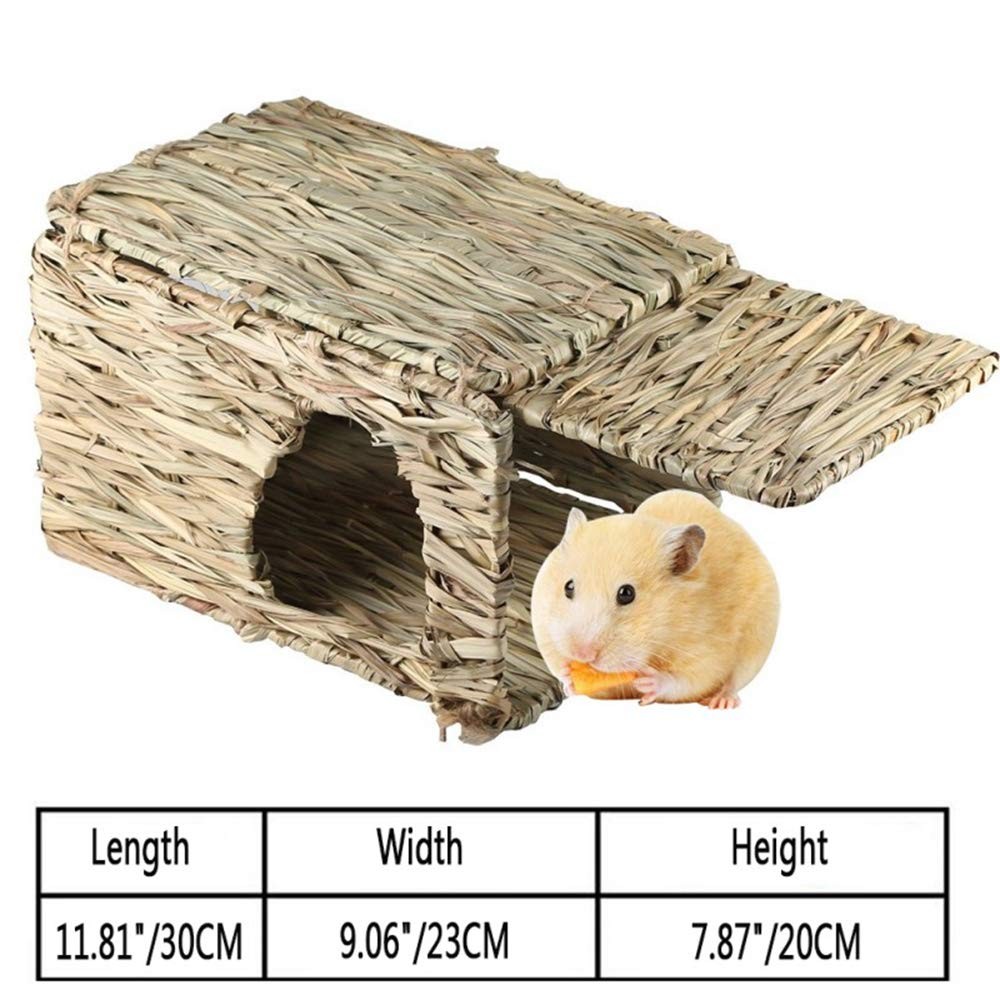 LWINGFLYER Rabbit Grass House Bunny Sleeping 30x20x23CM, 1PCS