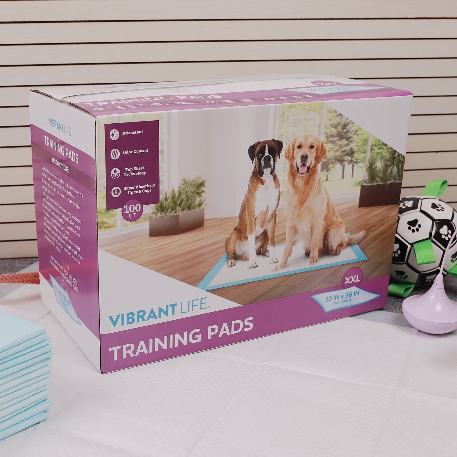 30x36in XXL Puppy Pee Pads 100ct Super Absorbent Leakproof Fast Dry Mats