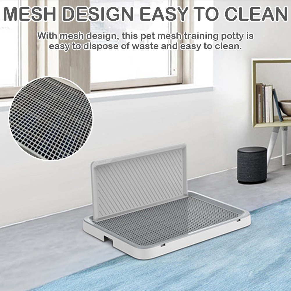 Dog Training Toilet Pet Litter Tray Puppy Potty Pee Litter Tray with Splash Wall