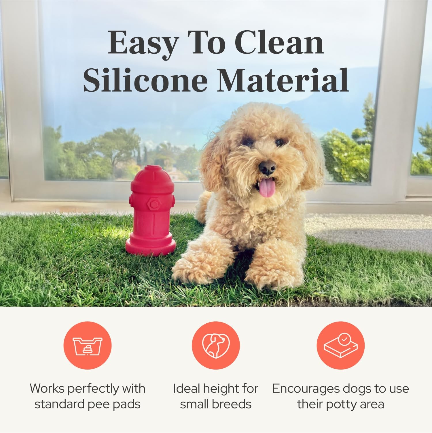 Small Dog Fire Hydrant 4×7 Silicone Soft Potty Training Aid for Small Breeds …