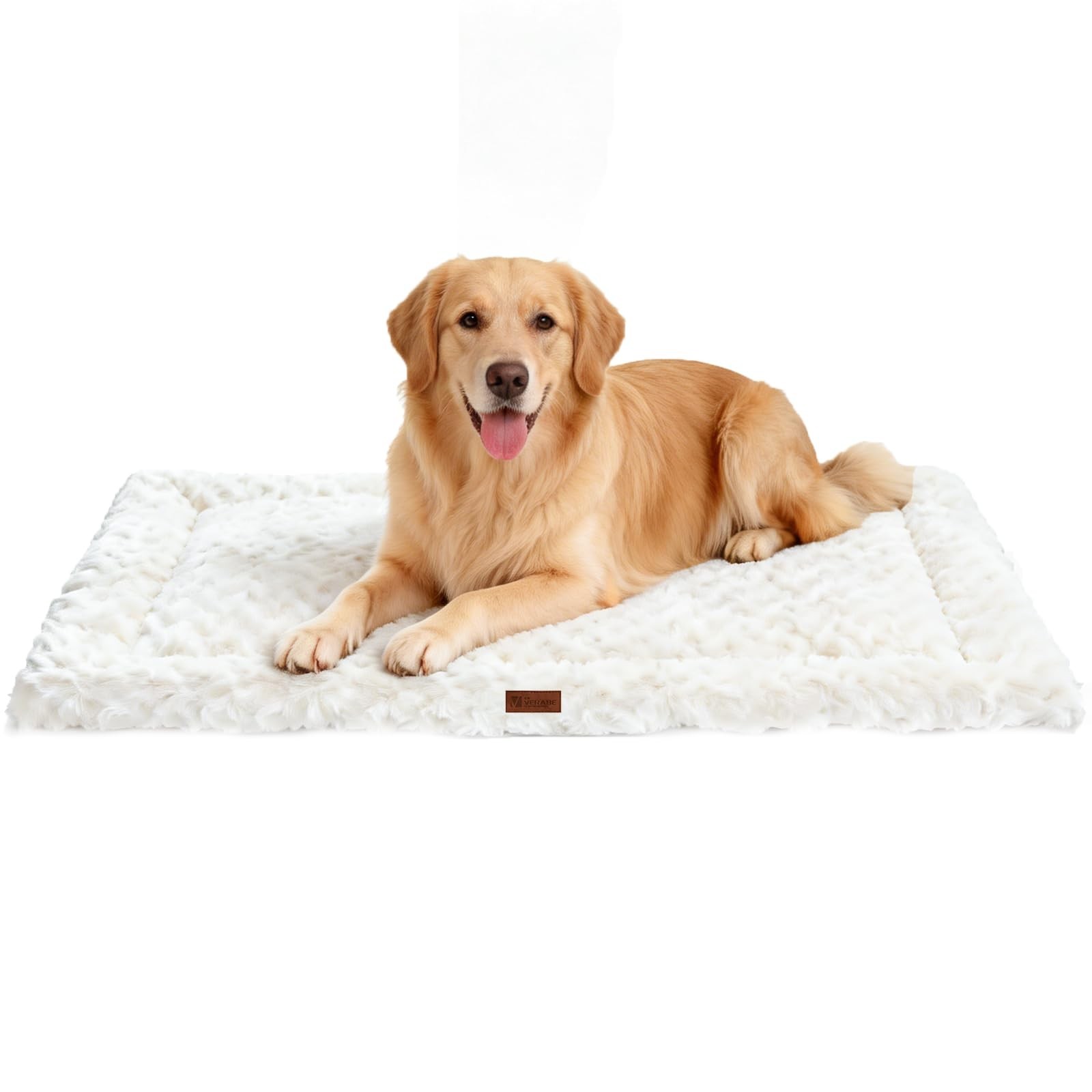 Reversible Dog Bed Mat 47″x29″ for Large Dogs – Supportive Double-Sided Crate…