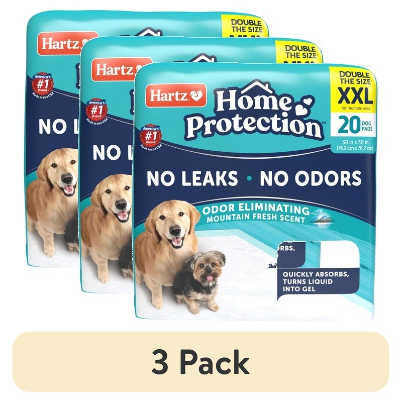 Mountain Fresh Dog Pads Leakproof Odor Control Absorbent Puppy Potty 60 Count US