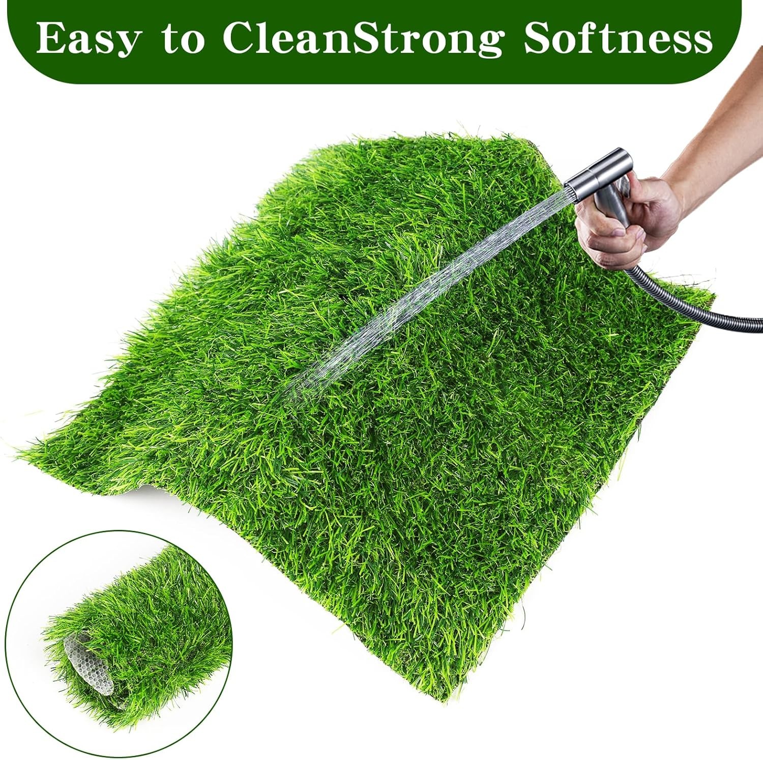 Chicken Nesting Pads Set 12×12″-Washable Artificial Grass Nesting Pads-for
