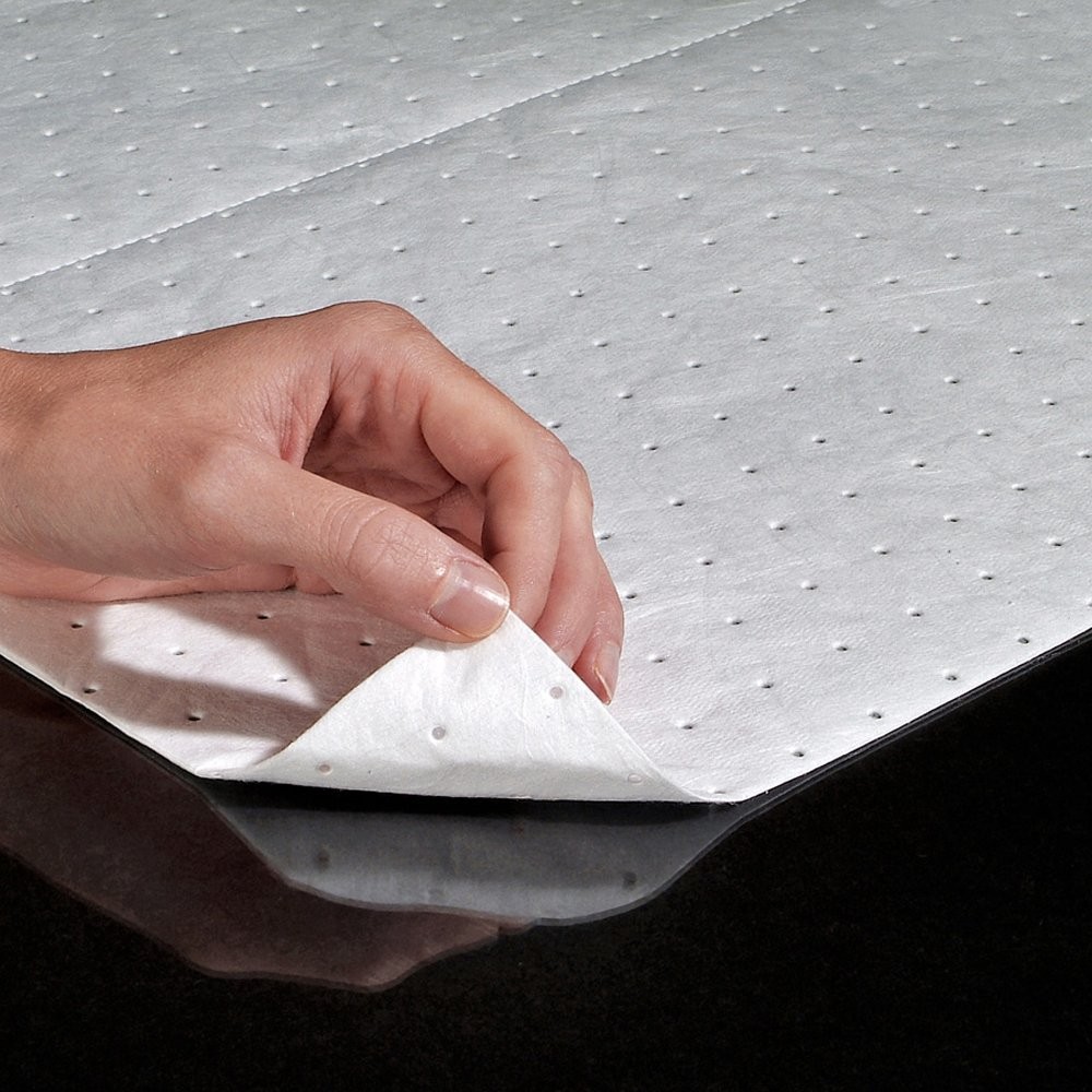 White Oil Absorbent Pads Floating Mat in Dispenser Box Highly Absorbent Durable