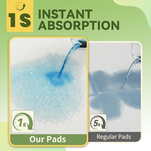 Disposable Dog Training Pads 100 Count 22×23 Inch Leak Proof 6 Layer Absorbent