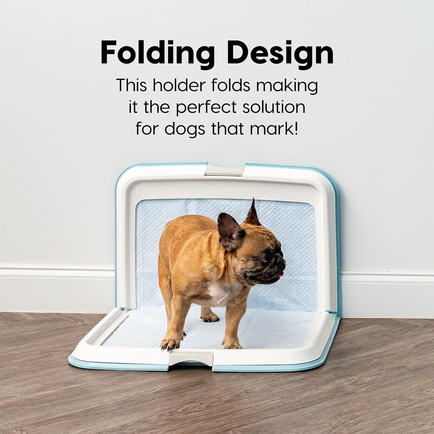 Pee Pad Holder for Dogs – Secure & Easy to Clean, Fits 28″x34″ Pads