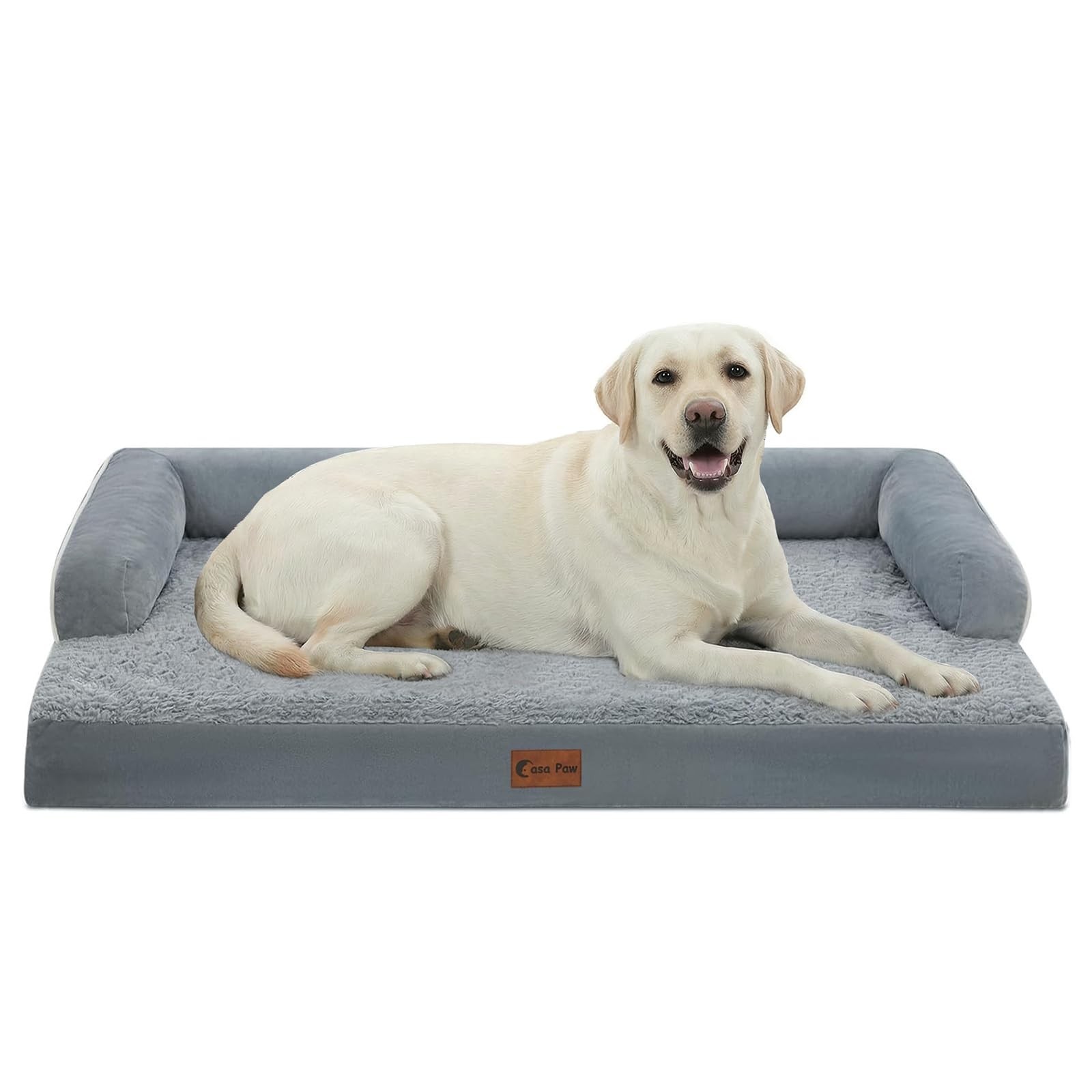 Orthopedic Dog Bed 45x35in Grey, Waterproof & Washable | Orthopedic support, …