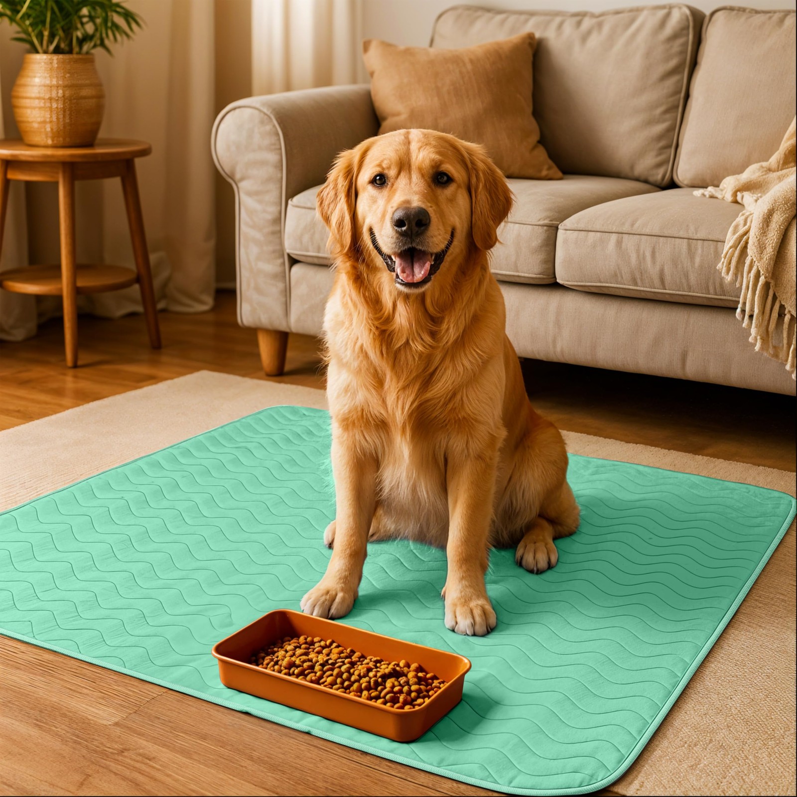 Washable Pee Pads for Dogs 34″ x 36″ (Pack of 4), Waterproof Incontinence Bed…