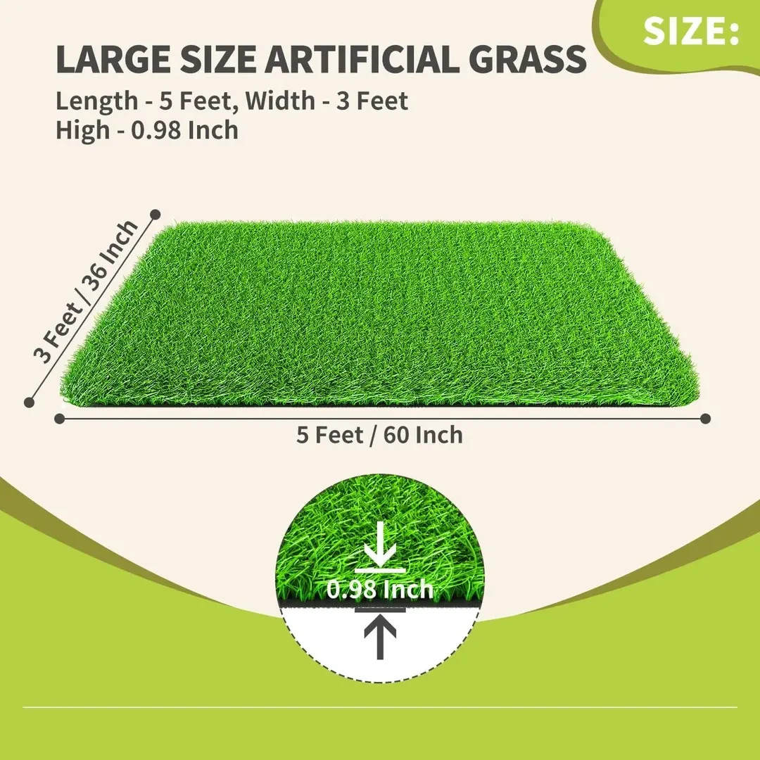 NEW 31″ x 51″ 1pk LOOBANI Dog Grass Potty Training Replacement Pad No Tray